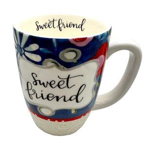 Brownlow Gifts Large Mug Sweet Friend Multi Colored Ceramic Coffee Tea Cup 16 oz
